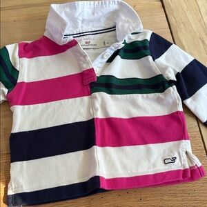 Vineyard Vines Girls Multicolor Striped Polo